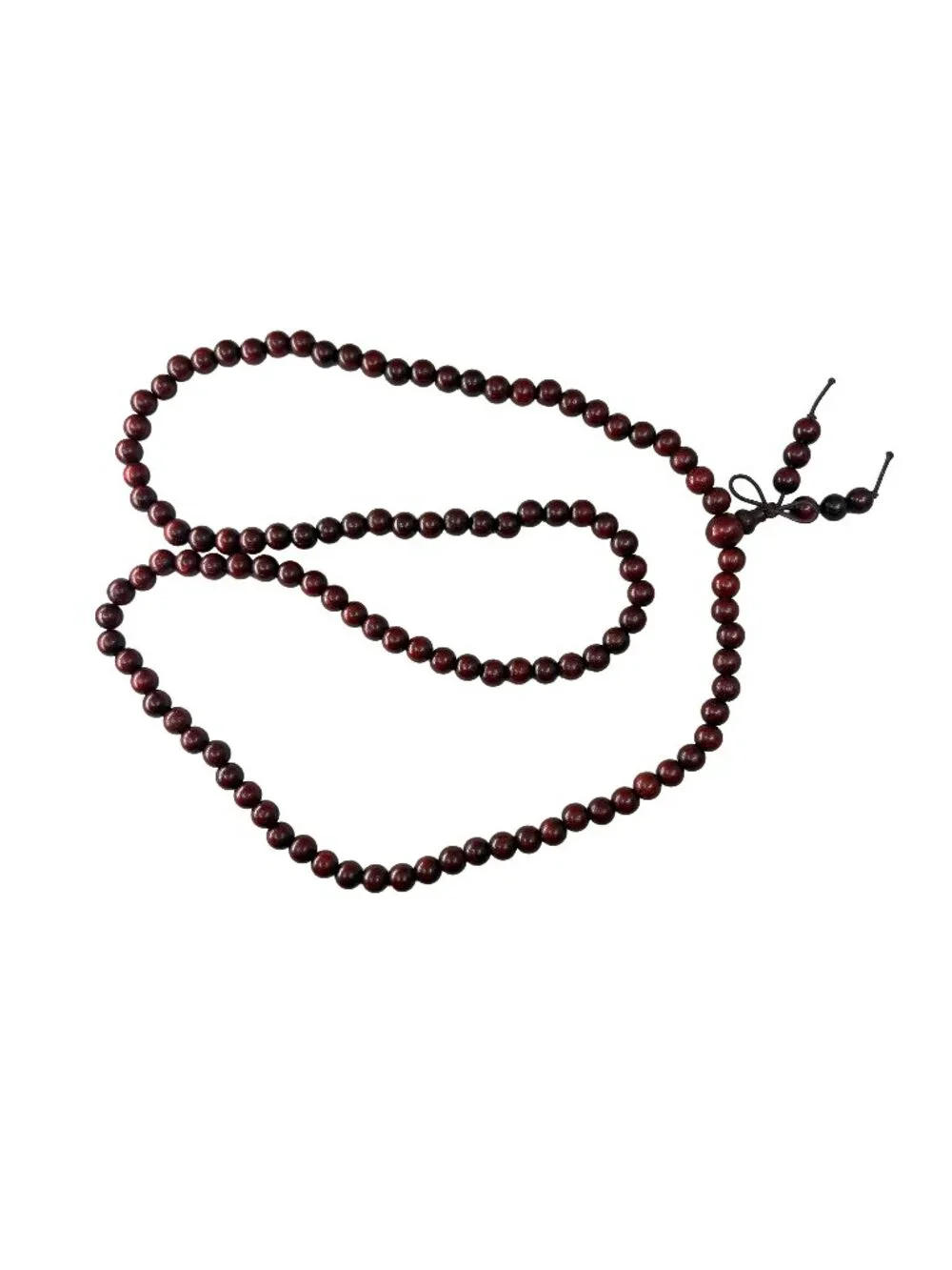 Natural Blood Sandalwood 108 Mala Beads 6mm Prayer Necklace Bracelet 15g